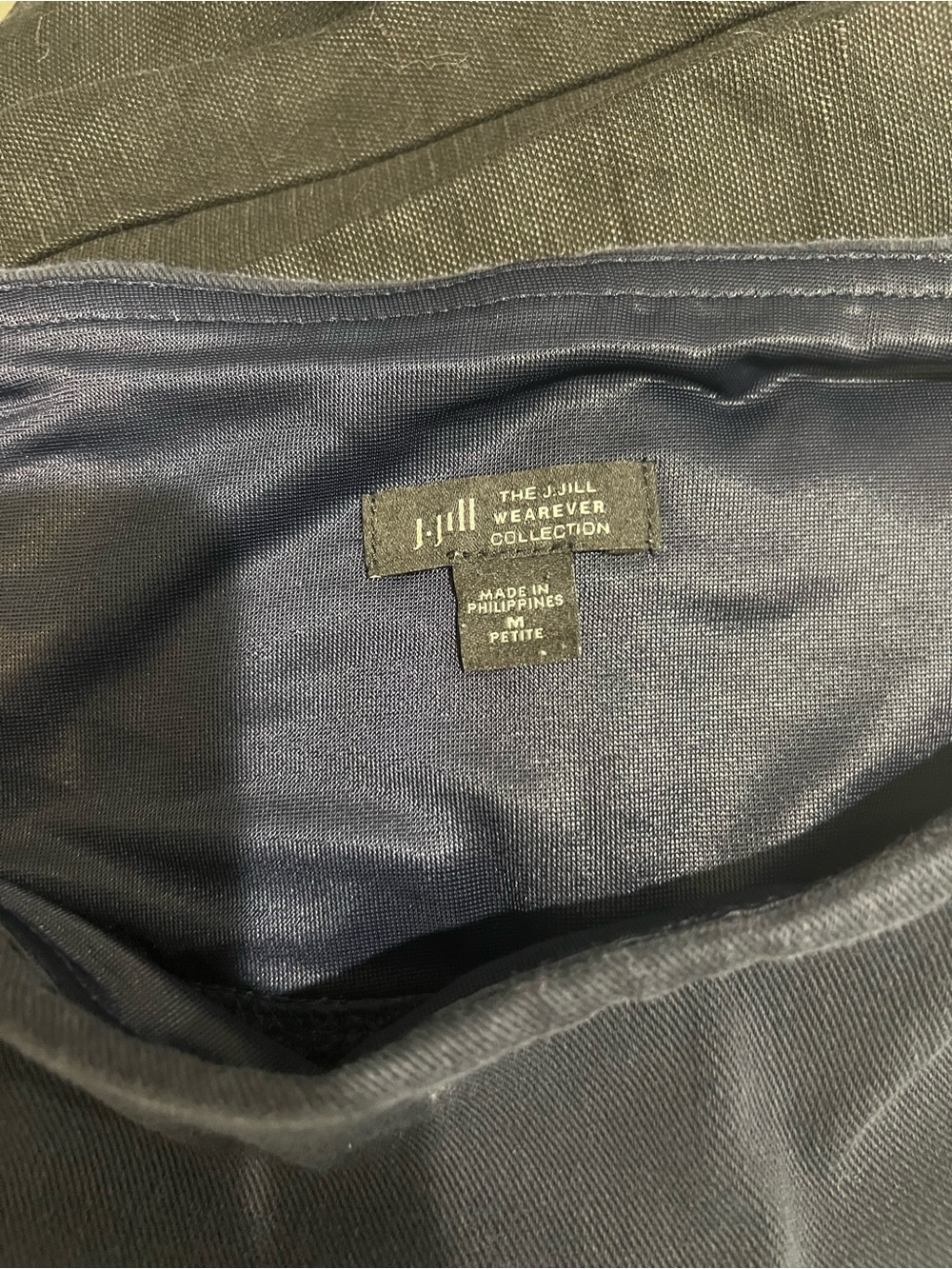 J. Jill Navy Wide-Leg Performance Capris - Picture 3 of 3